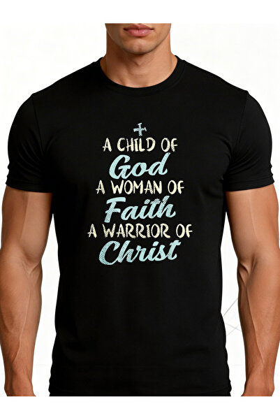 BASEPULSE Religious Style Men'S T-Shirt with Inspirational Christian Text Fai...