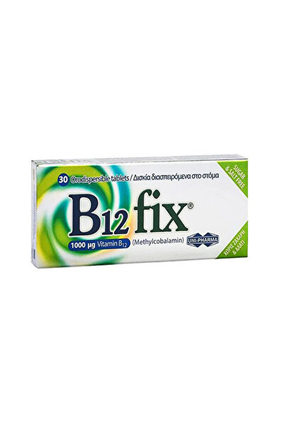 Unipharma Uni-Pharma B12 Fix Βιταμίνη B12, 1000μg 30 Δισκία Διασπειρόμενα στο...