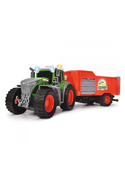 Dickie Toys Tractor de jucărie Fendt cu remorcă