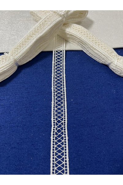 Butik Stylish Market Model 9 Meters Dowry Embroidered Lace Fabric Lace Guipure