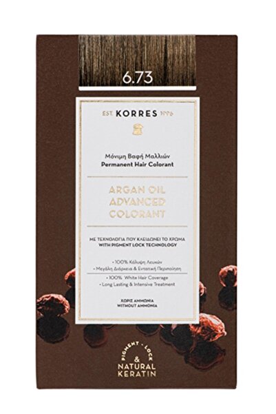 korres -Argan Oil Advanced Colorant 6.73 Χρυσό Κακάο 50ml