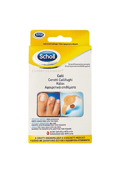 Scholl DR Calli Επιθέματα Αφαίρεσης Κάλων με Σαλικυλικό Οξύ, 4 τεμάχια