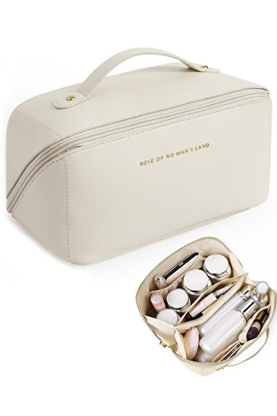 TAPIT Travel Makeup Bag Portable Large Capacity Cosmetic Bags for Women Open ...