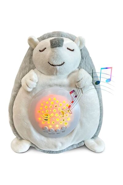 Funny Party Shop Arici de plus cu proiector si lumina de veghe, muzica, „Star...