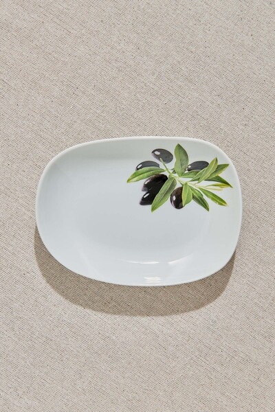 Paşabahçe Adatepe Porcelain Serving Plate Lwhite, Serving Plate, 1 Piece