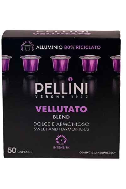 PELLİNİ Vellutato Cafea capsule 50 bucati, compatibil Nespresso, 275g (5.5g x...