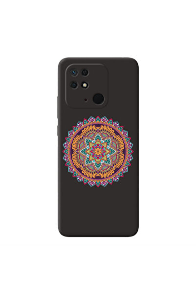 Other Xiaomi Redmi 10C Mandala D102 Black Colored Silicone TPU Θήκη