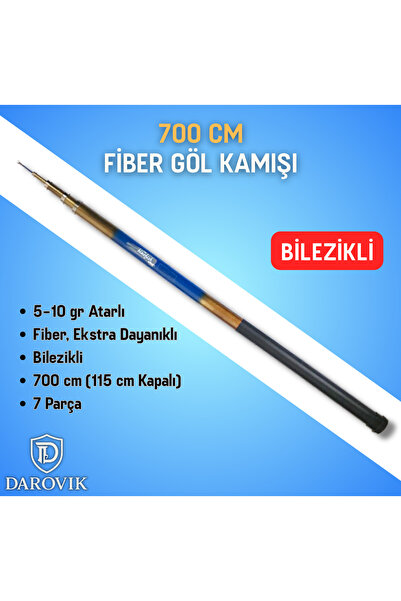 Darovik Bluefish Wind Fiber Göl Kamışı 700 cm 5-10 gr Atarlı Kamış