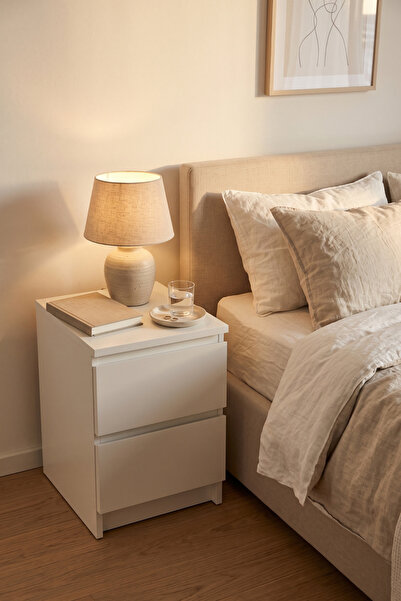 Sevinse Home LUNE 2 Çekmeceli Komodin Beyaz