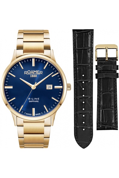 Roamer Set bărbați 718833 48 45 71 — bleumarin, clasic, ediție limitată