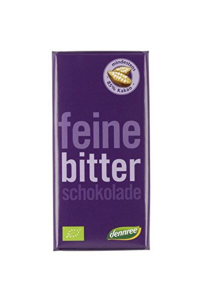 Dennree Ciocolata neagra cu 85% cacao,
