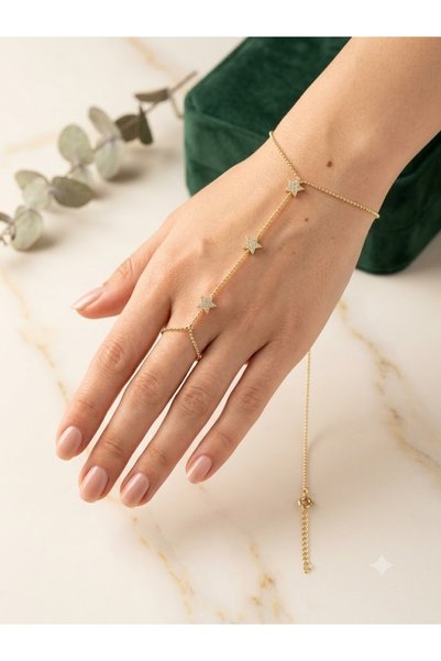 GİS JEWELRY شاحميران مرصع بحجر الزركون بتفاصيل نجمية