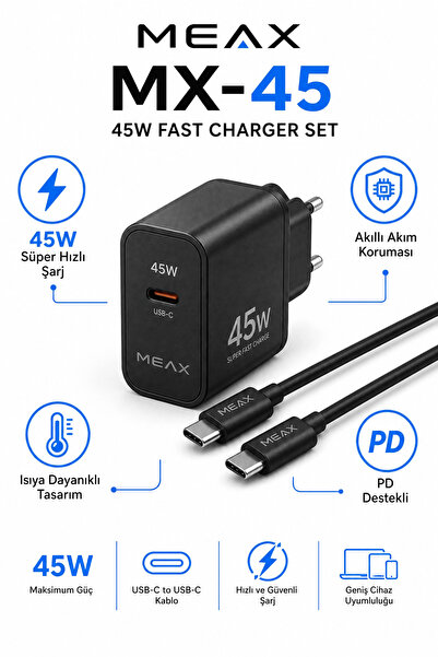 45 WATT ŞARJ ALETİ