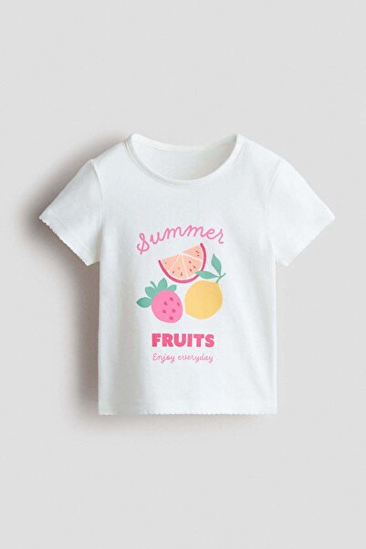 H&M Printed cotton top
