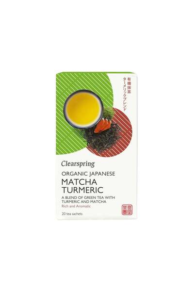 Clearspring Japanese Turmeric Matcha Tea 36g 20 Tea Bags