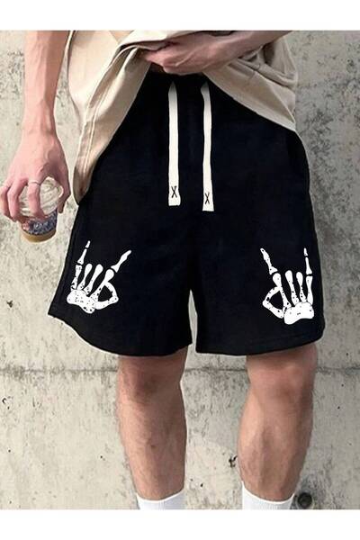 JANTIL MODA Μαύρο σορτς της συλλογής Unisex Sportswear 👕