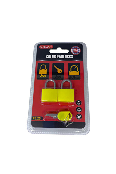 Tradesor Σετ λουκέτα κοντά - 2pcs - 3mm - STELAR - TKS23 - 2pcs - 586981 - Ye...