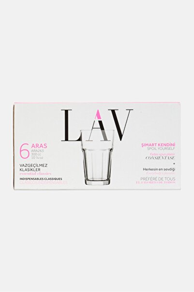 LAV Aras 6'lı Meşrubat Bardağı