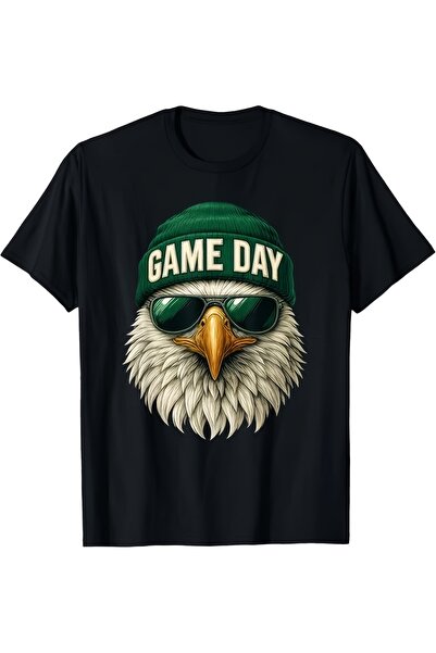 LİNA06 قميص Game Day Eagle Inspired Philly Fans للجنسين، قميص مريح مطبوع عليه...