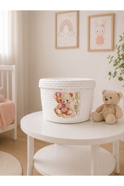 Berçak Home Toy Organizer |   Baby Room Decorative Basket