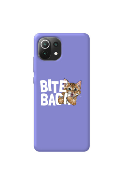 Other Xiaomi Mi 11 Lite bitte back cat Purple Colored Silicone TPU Θήκη