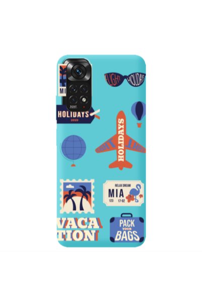 Other Xiaomi Redmi Note 11 4G Vacation Turquoise Colored Silicone TPU Θήκη