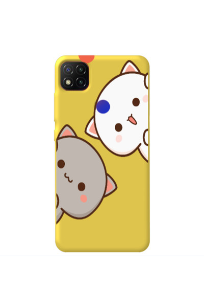 Other Xiaomi Redmi 9c We are here Yellow Colored Silicone TPU Θήκη