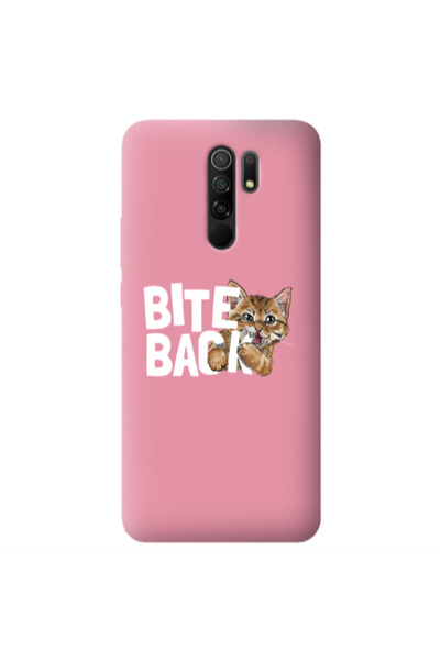 Other Xiaomi Redmi 9 bitte back cat Pink Colored Silicone TPU Θήκη