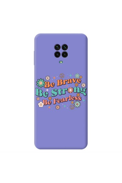 Other Xiaomi Redmi Note 9 Pro Be Brave Purple Colored Silicone TPU Θήκη