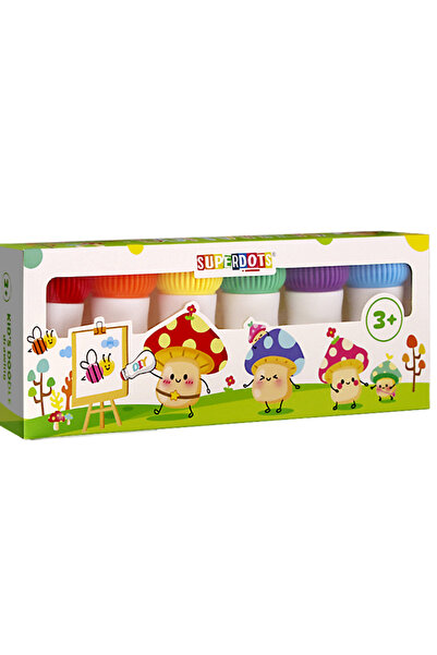 FLOOP Set 6 Carioci Do a Dot Marker, 20ml, Varf 18mm, Vopsea pe Baza de Apa