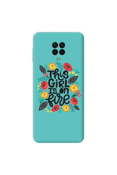 Other Xiaomi Redmi Note 9 Pro This Girl Turquoise Colored Silicone TPU Θήκη