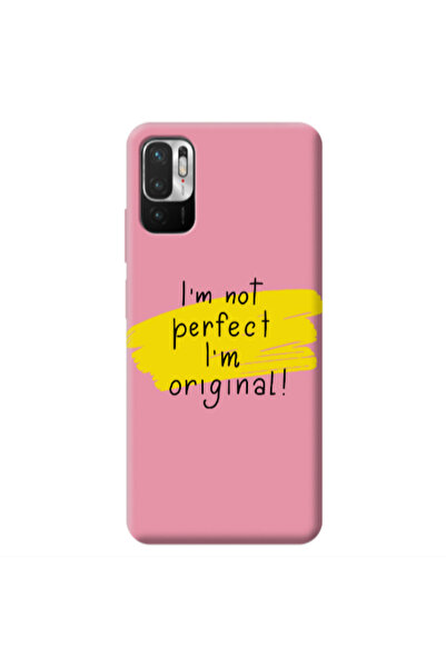 Other Xiaomi Redmi Note 10 Pro 5G I m not perfect Pink Colored Silicone TPU Θήκη