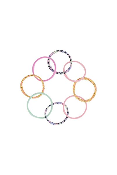 OEM Set 8 buc elastice de păr pentru fete cu emoji, yin-yang, multicolore, co...
