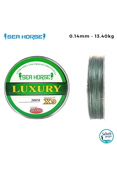 SEA HORSE Luxury X9 İp Misina 0.14mm 13.40kg 300mt Yeşil