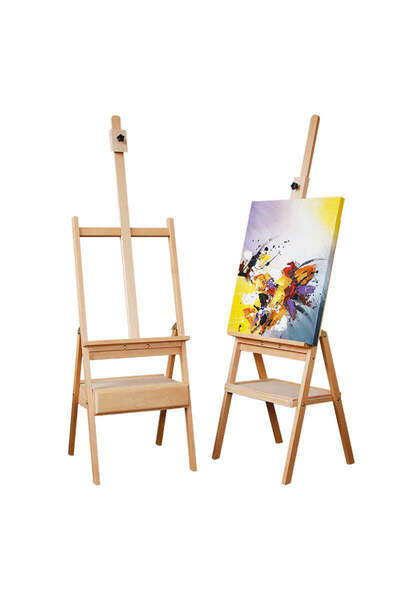 Alayjah , Professional Beech Wood Adjustable Easel with Built-in Drawer, 1-Pi...