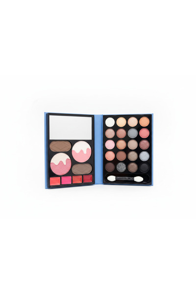 TUTU TIME 24 Color Eyeshadow Palette with Blush and Light and Mirror-55G