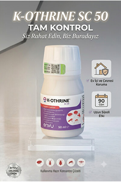 Bayer ENVU K-OTHRINE 50ML SİNEK SİVRİSİNEK BÖCEK HAMAMBÖCEĞİ PİRE KARINCA TAH...
