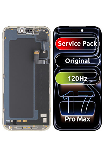 Apple Οθόνη με οθόνη αφής για iPhone 17 Pro Max, με πλαίσιο, Μαύρο, Service P...