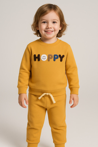 Çocukos Baby&Child 100% pamuk, srećni izvezeni set od 2 dela (gornji i donji ...