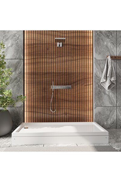 ICON BANYO 90 x 100 Dikdörtgen Panelli H:15 Duş Teknesi