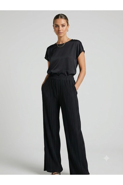 centilmen Ysati̇s High Waist Pleated Wide Leg Pants 2000106