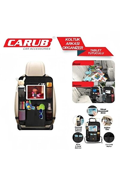 Carub Koltuk Arkası Organizer (Tablet Bölmeli)
