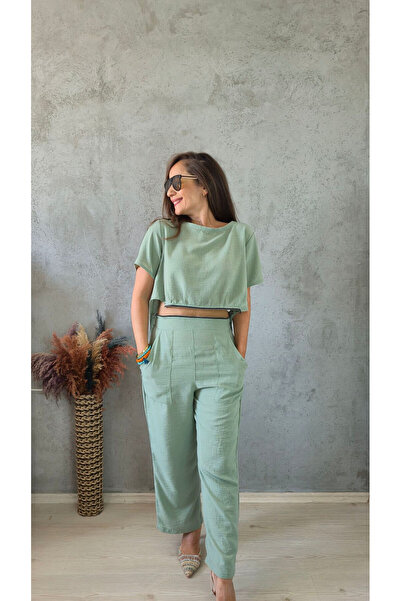 Butik Mint Yeşili Fermuar Detaylı Tulum | Dönüşebilen 2'si 1 Arada Tasarım