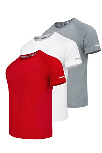 pandy 3-Pack of Quick-Dry Athletic Technical Sports T-Shirts