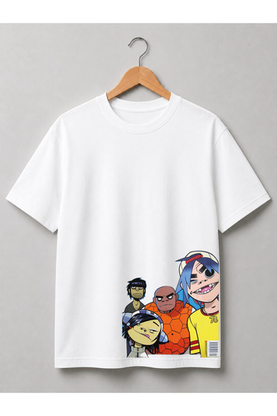 Grafftee Clothing Μπλουζάκι Gorillaz με ιδιαίτερο σχέδιο, Unisex, από βαμβάκι...