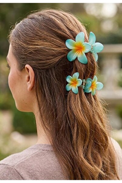 TOPTANCI Lotus Flower 3-Piece Buckle Set (Blue)
