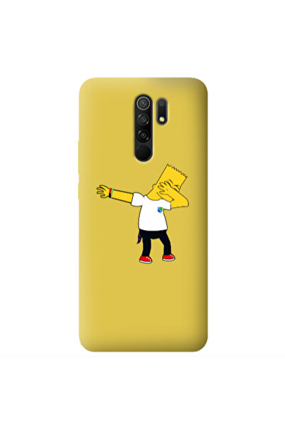 Other Xiaomi Redmi 9 Simpsons2 Yellow Colored Silicone TPU Θήκη