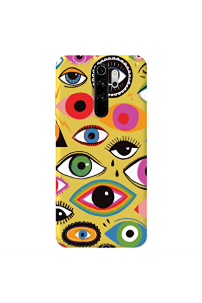 Other Xiaomi Redmi Note 8 Pro Colorful eyes Yellow Colored Silicone TPU Θήκη