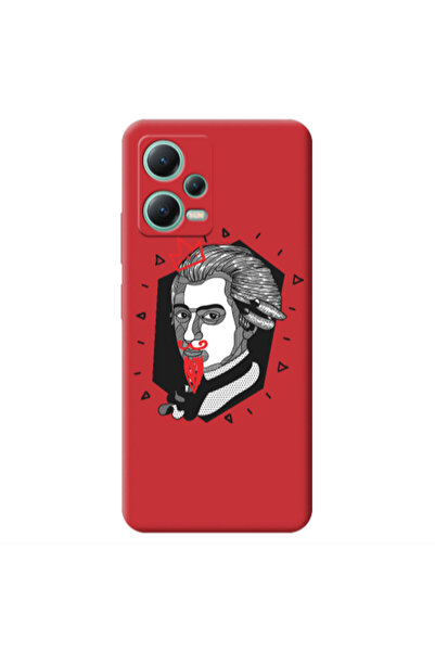 Other Xiaomi Redmi Note 12 Pro 5G Bearded Red Colored Silicone TPU Θήκη