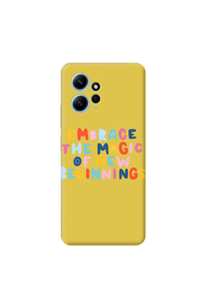 Other Xiaomi Redmi Note 12 4G Embrace Yellow Colored Silicone TPU Θήκη